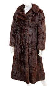 Long Mink Fur Coat