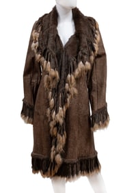 São Paulo Leather and Fur Coat