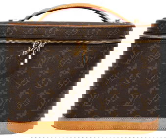 Louis Vuitton Cosmetic Case in Brown Monogram Coated Canvas