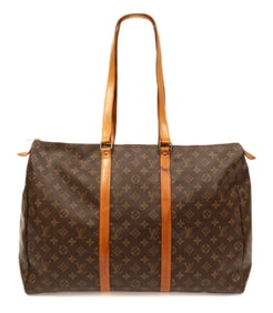 Louis Vuitton Keepall Bandoulière in Brown Monogram Coated Canvas