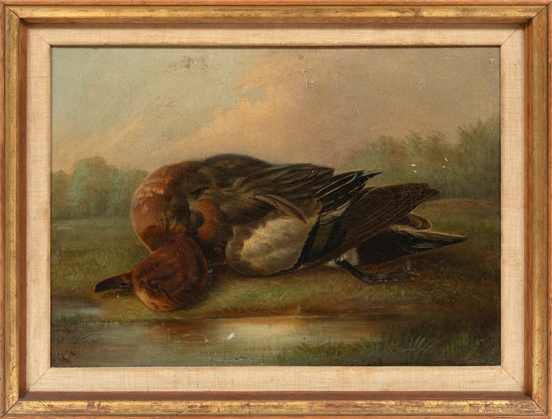 Southern School 19th c., "Nature Morte: Duck", oil on canvas (1 of 3)
