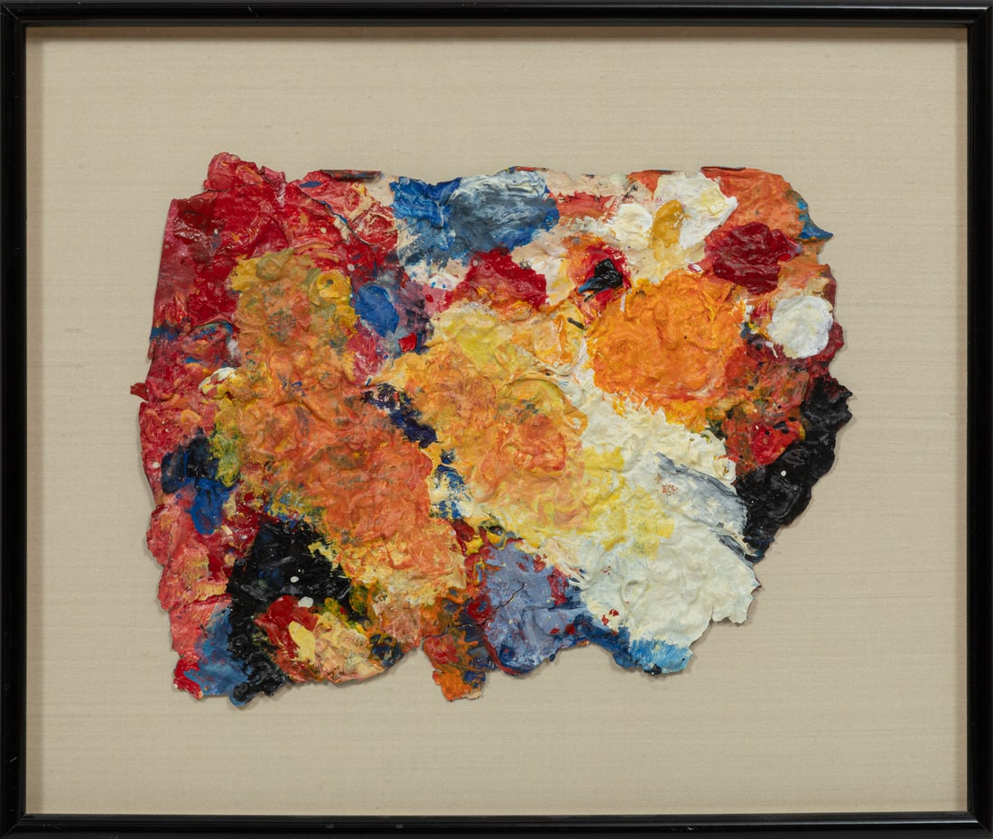 John Geldersma, American/Louisiana b. 1942, "Painter's Palette", acrylic paint (1 of 4)
