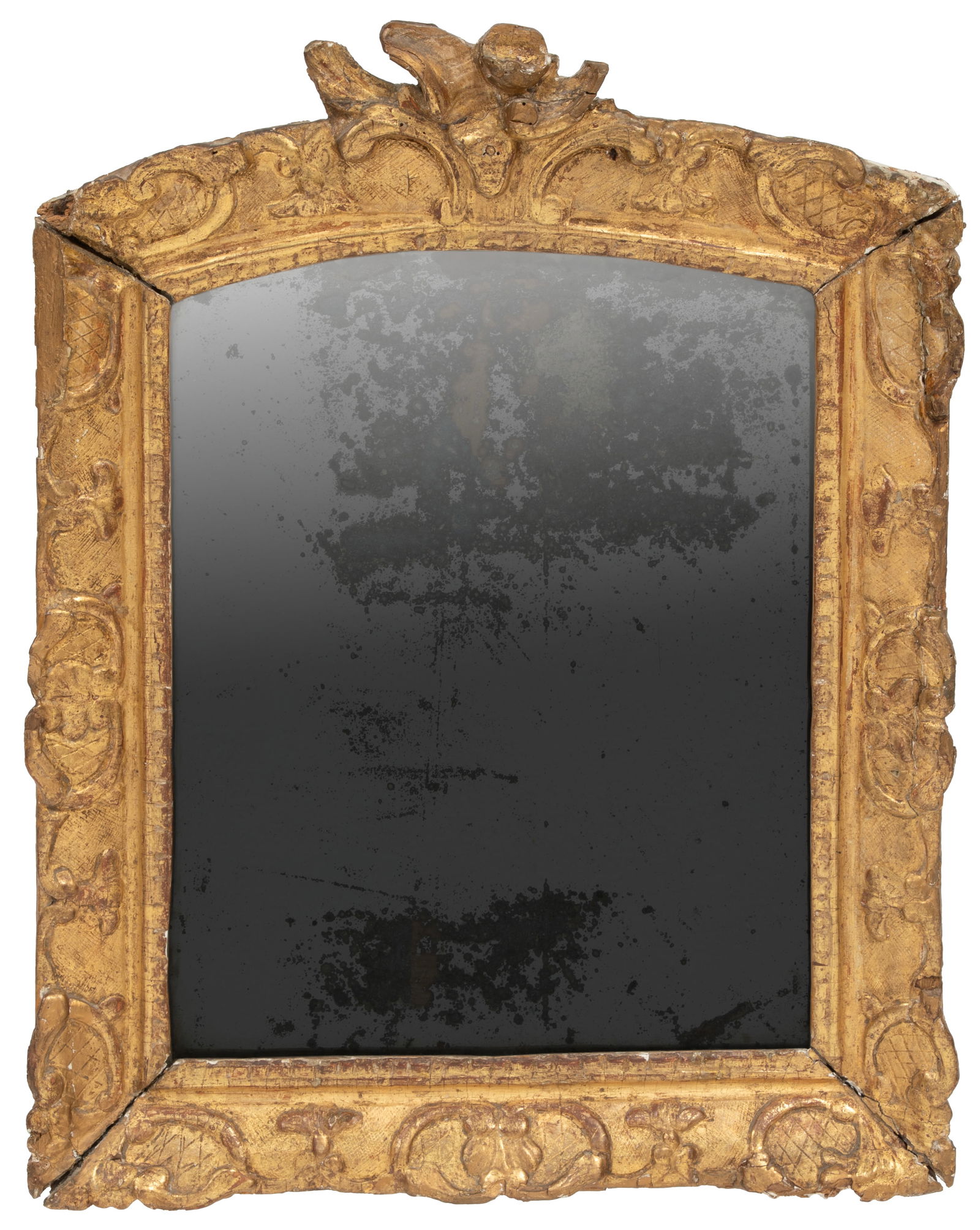 Antique French Giltwood Mirror