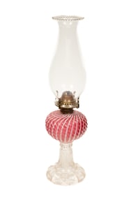 American Glass Oil Lamp