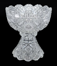 Eleven American Brilliant Cut-Glass Items