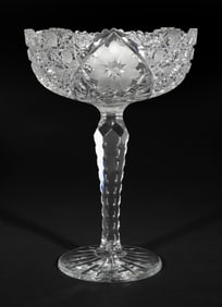 Twenty-Three American Brilliant Cut-Glass Items