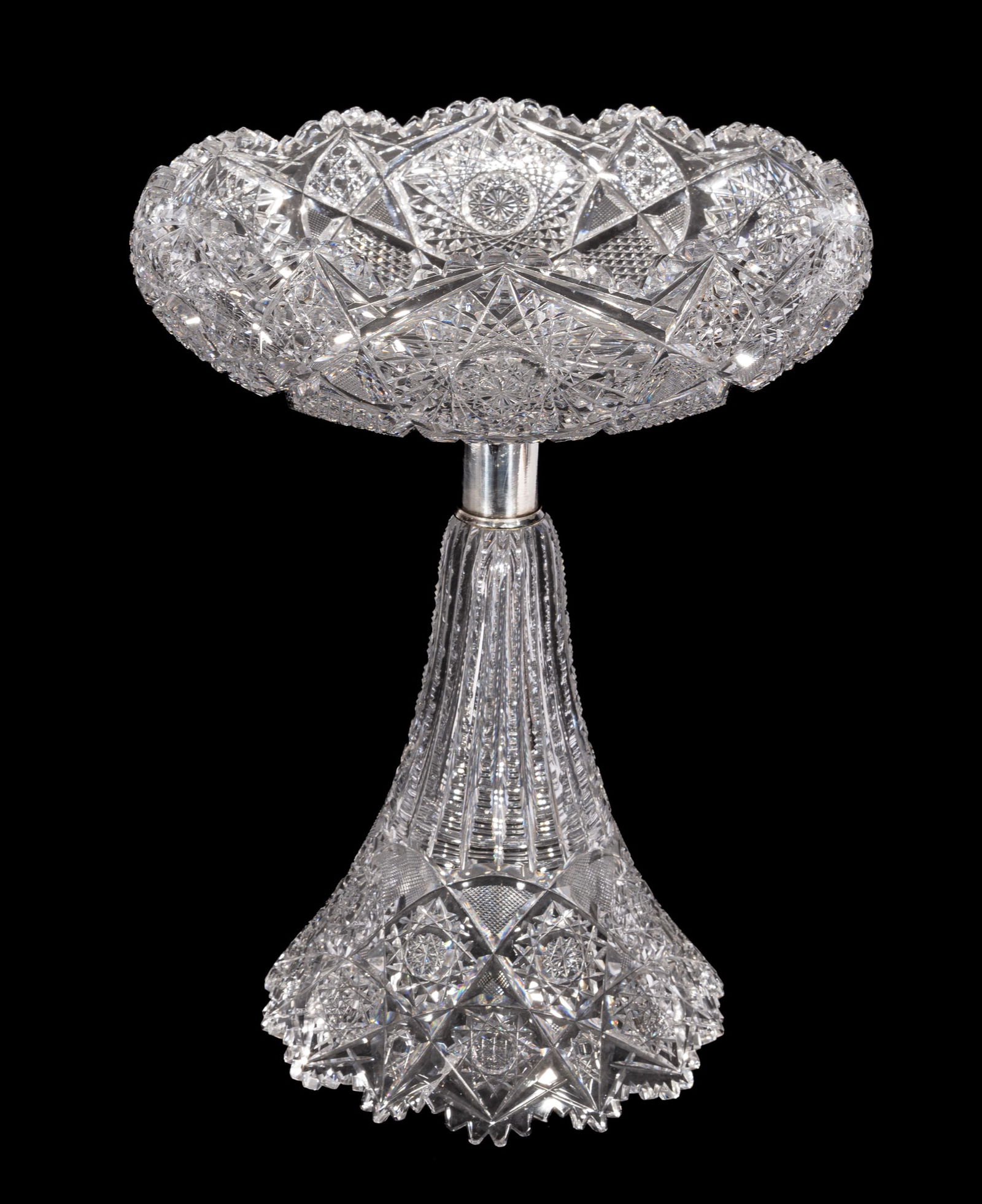 Nine American Brilliant Cut-Glass Items (1 of 18)