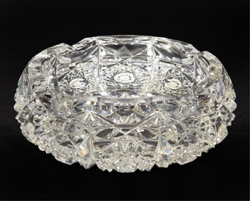 Six American Brilliant Cut-Glass Items