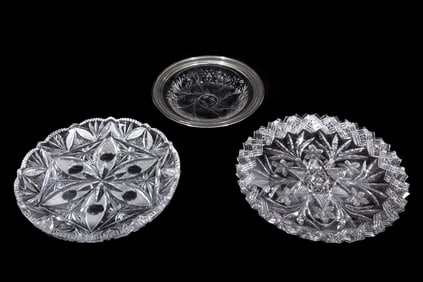 Thirteen American Brilliant Cut-Glass Items