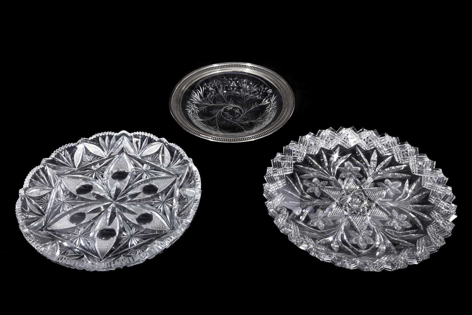 Thirteen American Brilliant Cut-Glass Items (1 of 20)