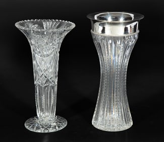 Six American Brilliant Cut-Glass Items