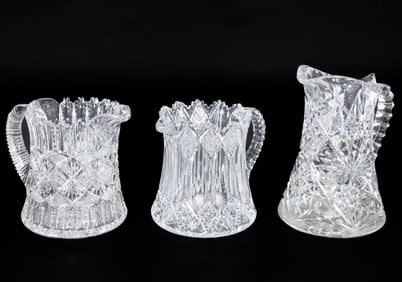 Sixteen American Brilliant Cut-Glass Items
