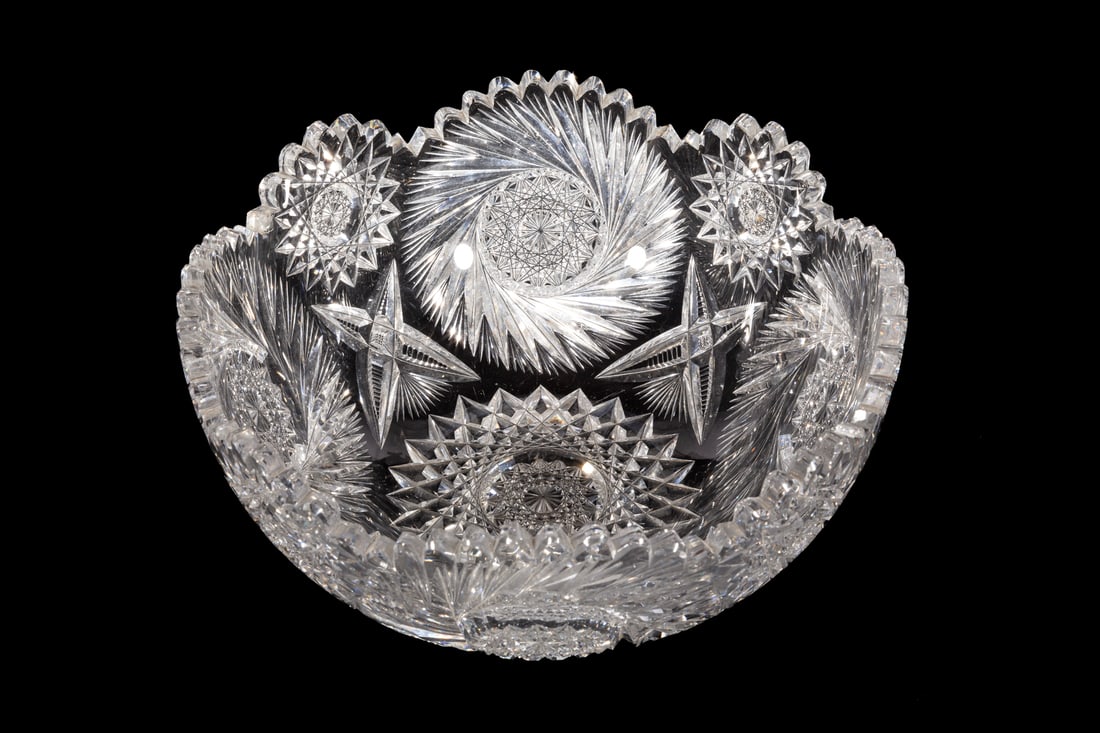 Eleven American Brilliant Cut-Glass Items (1 of 16)