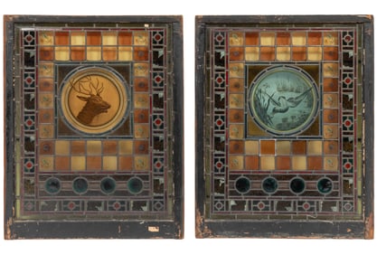 Two American Stained-Glass Windows