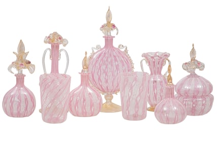 Murano Glass Dresser Set