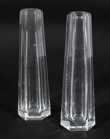 Pair of Frank Lloyd Wright Tiffany Bud Vases