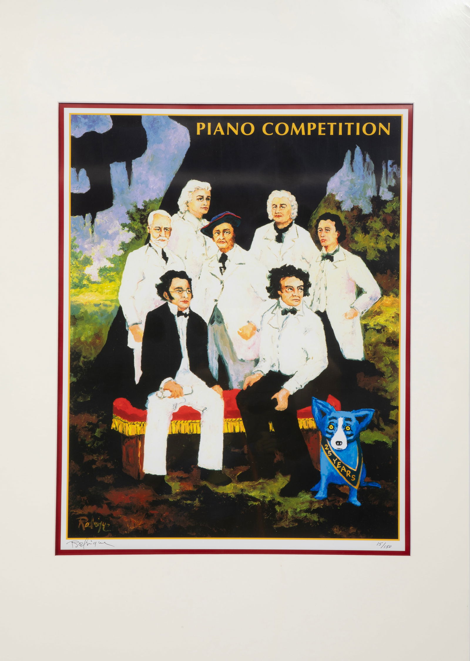 George Rodrigue, American/Louisiana 1944-2013, "17th New Orleans International Piano Competition (1 of 2)