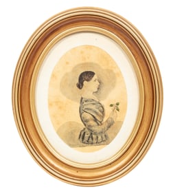 James Sandford Ellsworth, American/Connecticut 1802-1874, ?Portrait Miniatures of a Husband and