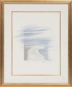 Emery Ann Clark, American/Louisiana b. 1950, "Wave Sequence", silkscreen