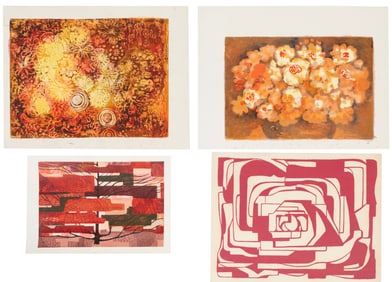 Virginia Barnes, American/Alabama 1895-1984, "Flowers and Flower", "Untitled: Orange Flowers in