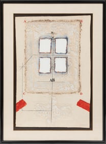 James Coignard, French 1925-2008, "Symetrie Blanche", embossed carborundum engraving on handmade