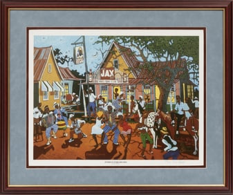 Earl Hebert, American/Louisiana 1942-2006, ?Zydeco Fais Do-Do?, screenprint