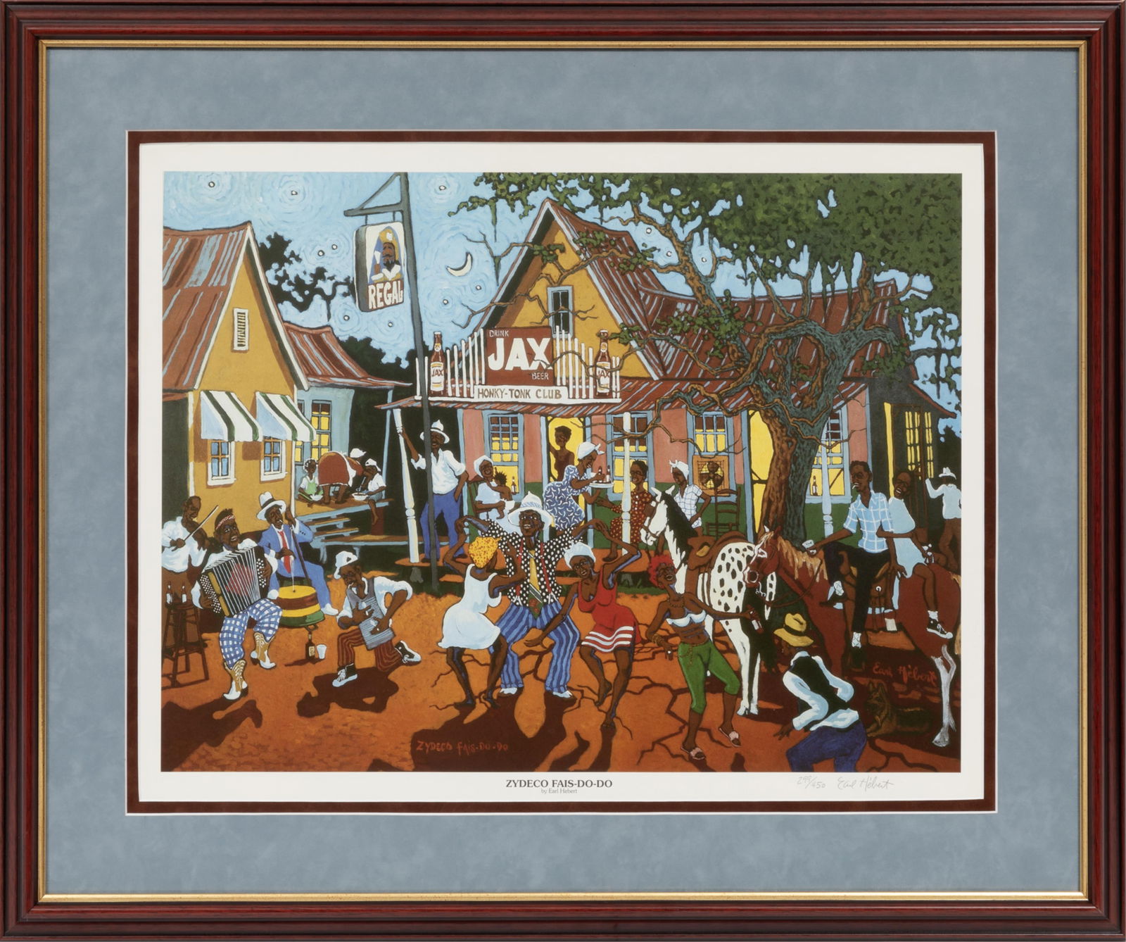 Earl Hebert, American/Louisiana 1942-2006, ?Zydeco Fais Do-Do?, screenprint (1 of 3)