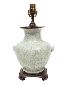Chinese Ge-Style Porcelain Baluster Vase