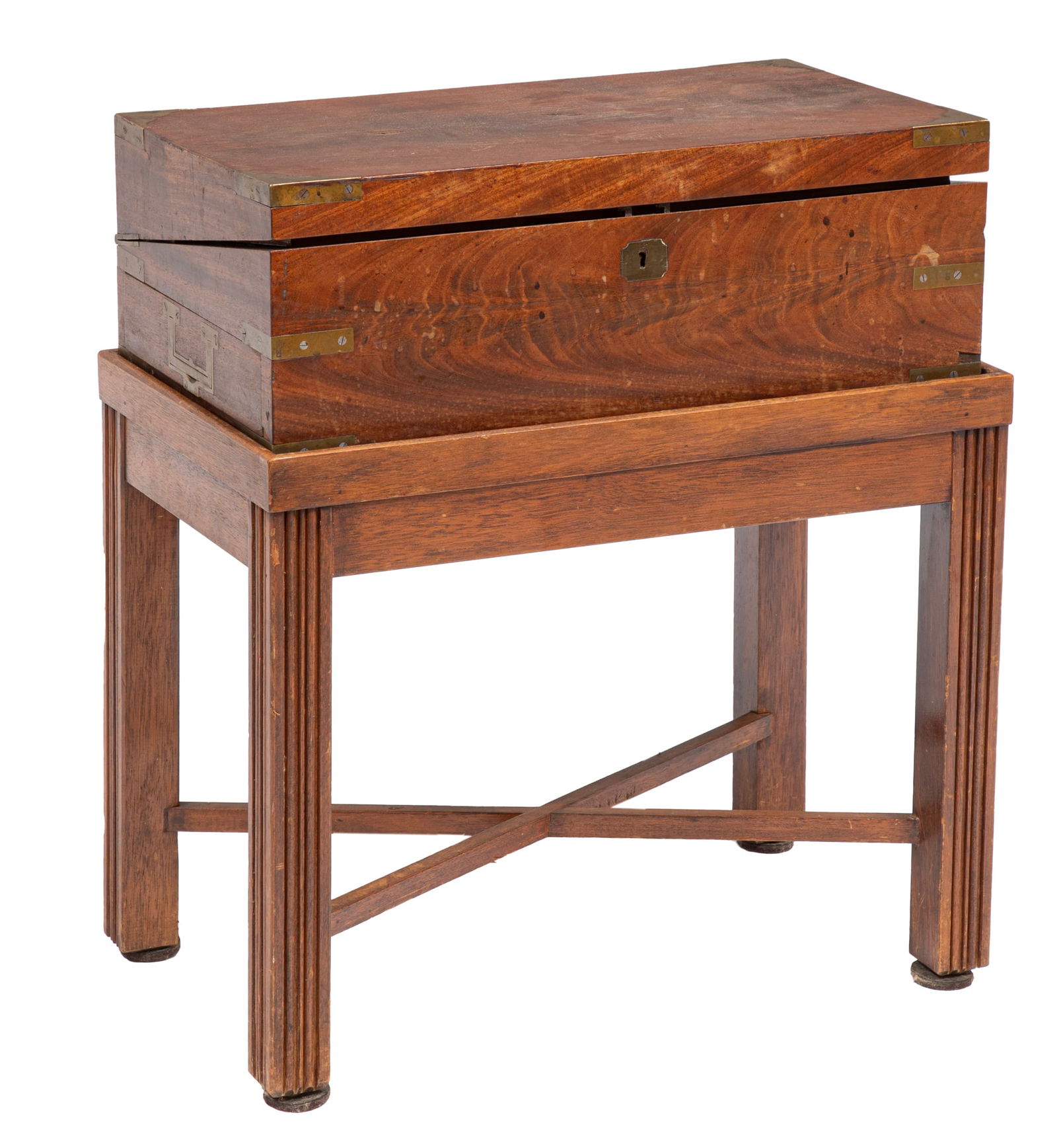 English Mahogany Lap Desk on Stand (1 of 2)
