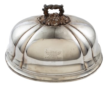 Antique English Fused Silverplate Meat Dome