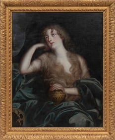 After Pierre Mignard, French 1612-1695, "Penitent Mary Magdalene", oil on canvas