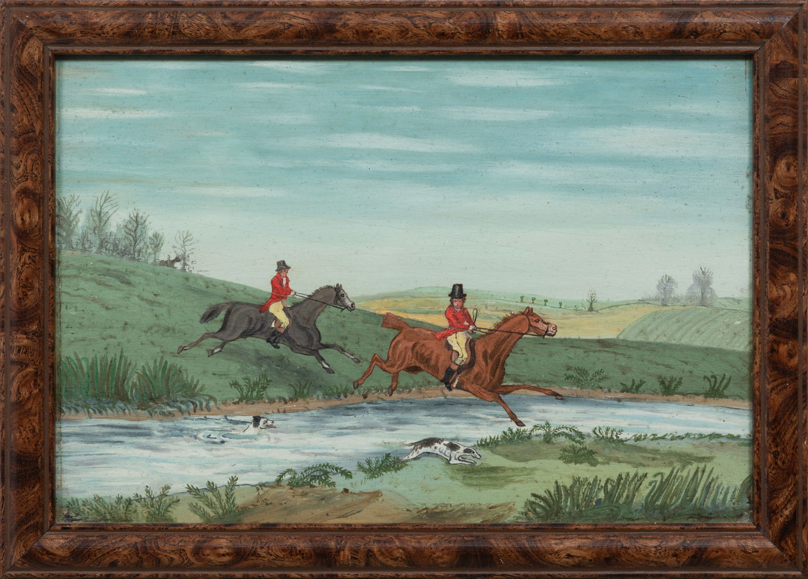 British School 19th/20th c., ?Fox Hunters?, oil on panel (1 of 2)