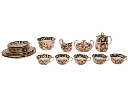 Royal Crown Derby "Traditional Imari" Pattern Partial Tea Service