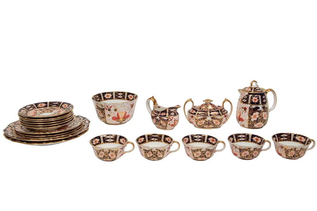 Royal Crown Derby "Traditional Imari" Pattern Partial Tea Service (1 of 6)