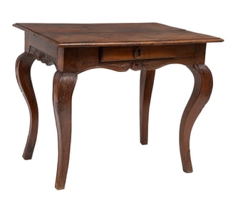 French Provincial Carved Walnut Work Table