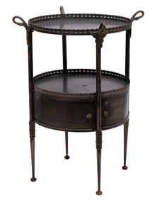 French Tole Peinte Tray Top Stand