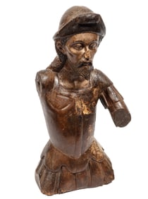 Antique Continental Polychrome Figure