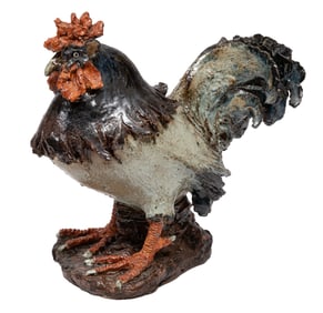 Decorative Glazed Ceramic Rooster