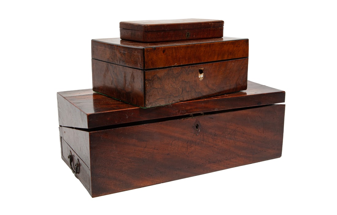 Three Antique English Boxes (1 of 4)