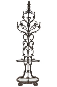 Antique English Cast-Iron Hall Tree