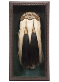 Antique Scottish Dress Sporran Presented in Custom Shadowbox Frame