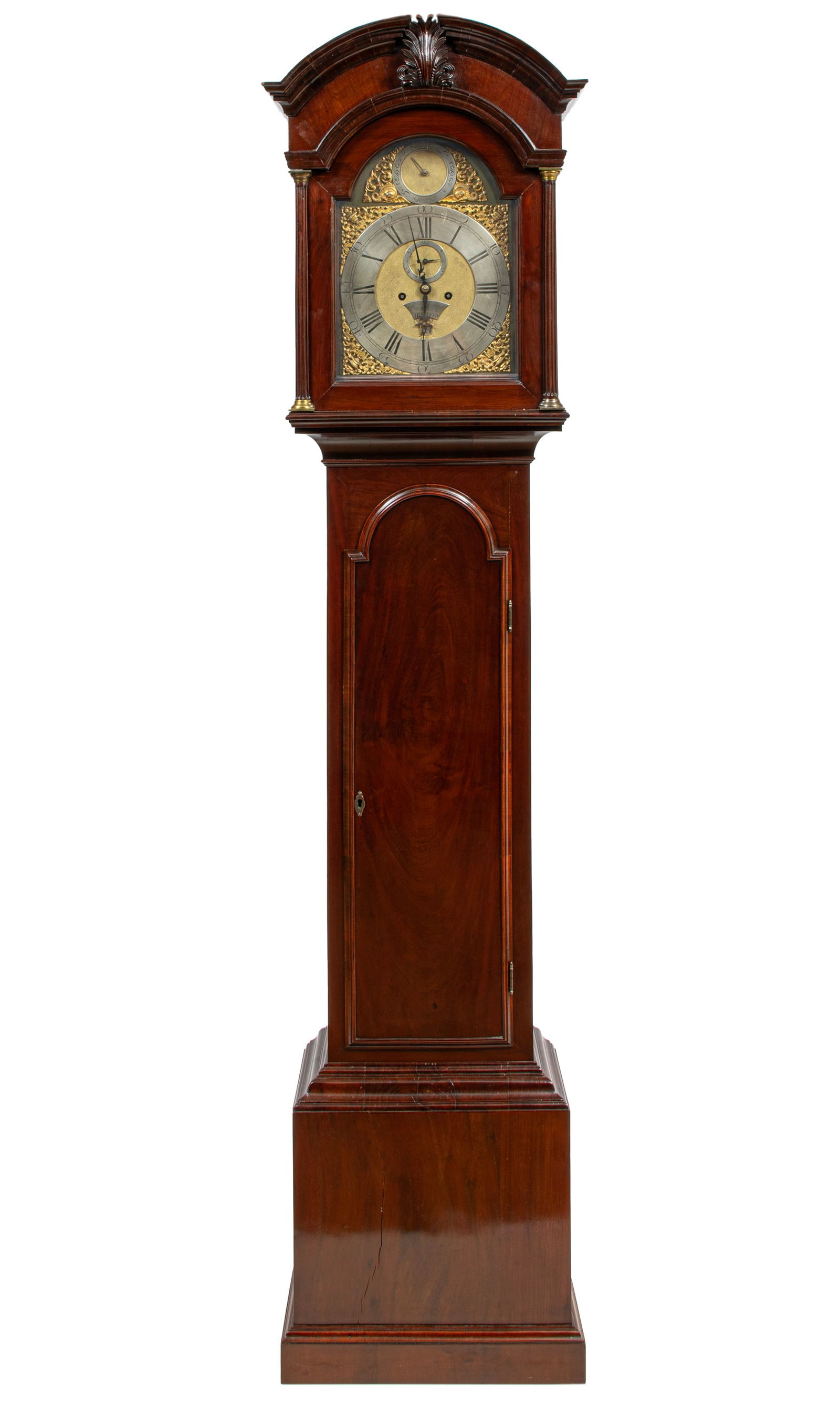 Antique Scottish Mahogany Tall Case Clock (1 of 5)