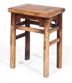 Antique Chinese Elmwood Bench