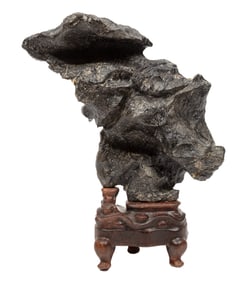 Chinese Scholar's Rock on Stand