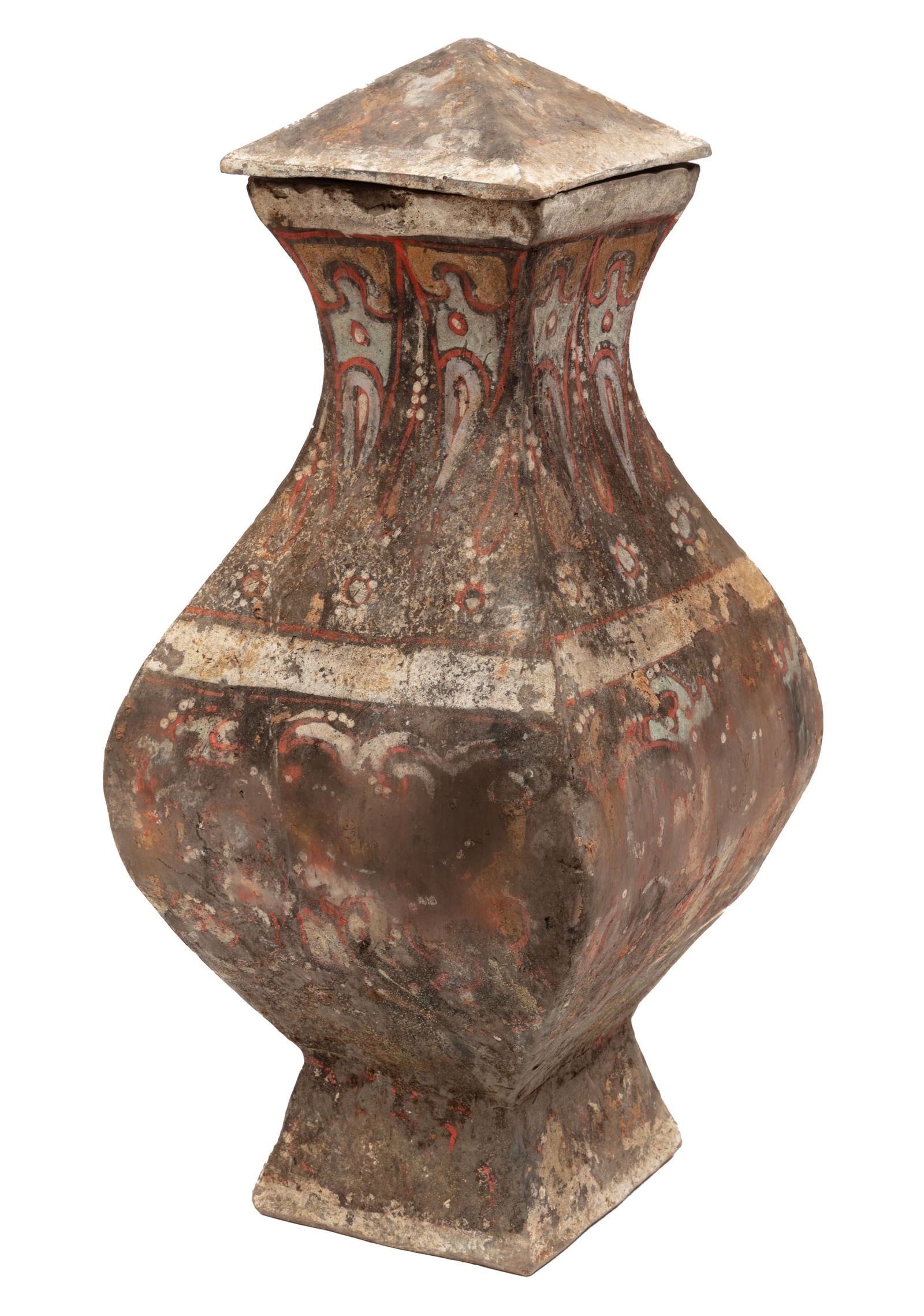 Chinese Painted Pottery Covered Jar (1 of 9)