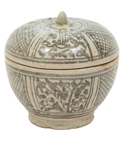 Chinese Covered Ceramic Jar