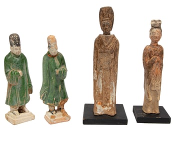 Four Chinese Pottery Figures