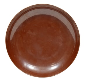 Chinese Persimmon Glazed Porcelain Dish