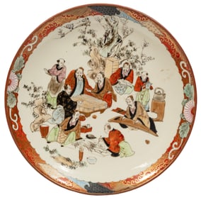 Japanese Kutani Porcelain Dish