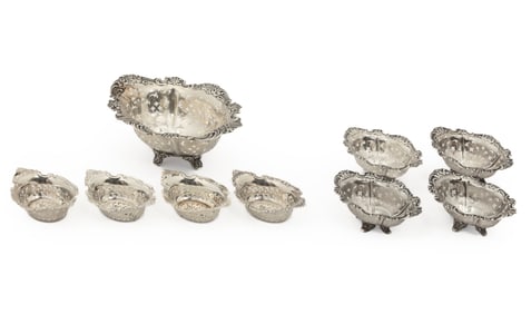 Group of American Sterling Silver Nut Dishes